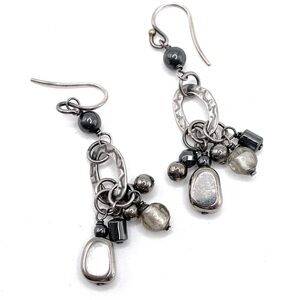 Retired Silpada Hailstone Multi-Stone Earrings